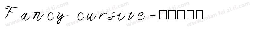 Fancy cursive字体转换